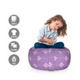 thumbnail image 2 of Antique Oriental Storage Toy Bag Chair, Traditional Eastern Vivid Paisley Inspired Motif, Stuffed Animal Organizer Washable Bag, Large Size, Mauve Lilac, by Ambesonne, 2 of 3