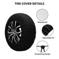 thumbnail image 3 of Kdxio Spare Tire Cover for RV Trailer, Waterproof Wheel Cover,Camper Spare Tire Cover Fit for Rv SUV Truck Travel Trailer 17 inch-Various Languages Mother, 3 of 8