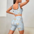 thumbnail image 5 of Cinnamoroll Workout Outfits Sets for Women 2 Piece Crop Tank High Waist Shorts Yoga Outfits, 5 of 7