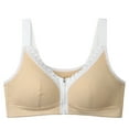 thumbnail image 3 of Sngxgn Women's Comfort Underwire Bra, Full Coverage Convertible T-Shirt Bra(Beige,42), 3 of 3