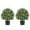 Purple, variant on Costway 2 Pack Artificial Boxwood Topiary Ball Tree Faux Shrub Bushes with Flowers White