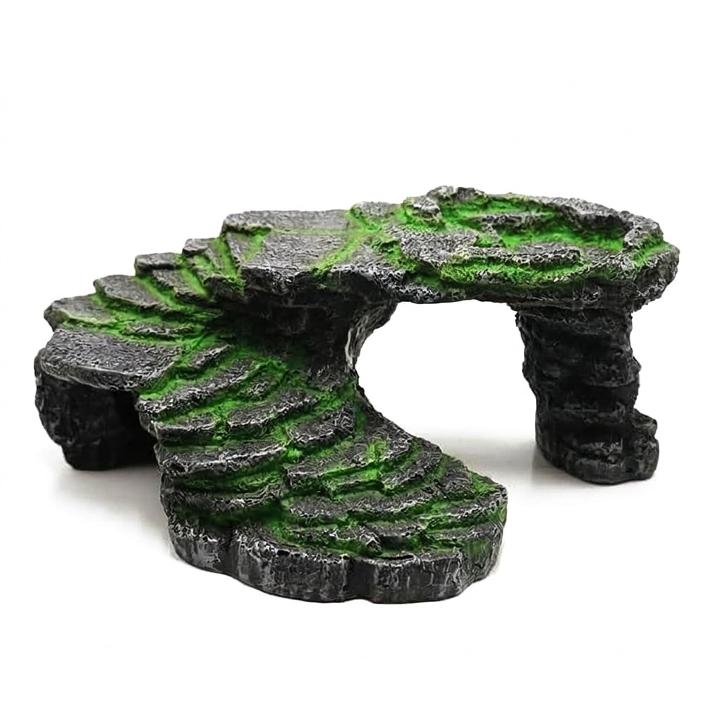 Reptile Basking Platform Climbing Ramp Turtle Dock Habitat Ornament