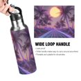 thumbnail image 4 of Yayeee 33oz Double Wall Stainless Steel Water Bottle with Flip Straw, Night Purple Road, 4 of 7