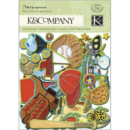 K & Company Rough & Tumble Cardstock Die-Cuts-Giant Icons
