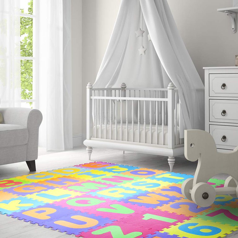 WWD POOL Kid Foam Puzzle Floor Play Mat Baby Interlocking Alphabet