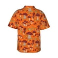 thumbnail image 3 of Daiia Mushroom Hawaiian Shirt for Men Gentle Cotton Regular Short Sleeve Casual-Small, 3 of 9