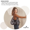 thumbnail image 2 of Bolso de mano Angelkiss de piel lavada para mujer, color marrón-leopardo, 2 of 7