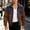 #0026-Brown, variant on Men’s Corduroy Color Block Zip Up Jacket Stand Collar Patchwork Long Sleeve Casual Outerwear Loose Fit for Fall Daily Commute