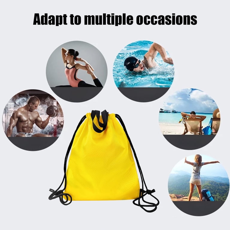 Fasiaou Sports Drawstring Backpack Gym Sack with Shoe  display picture 1