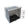 thumbnail image 6 of Floral Dog Crate Cover, Repetitive Wild Roses in Violet Tones on Polka Dotted Background, Easy to Use Pet Kennel Cover Small Dogs Puppies Kittens, 7 Sizes, Pale Blue Purple Grey, by Ambesonne, 6 of 6