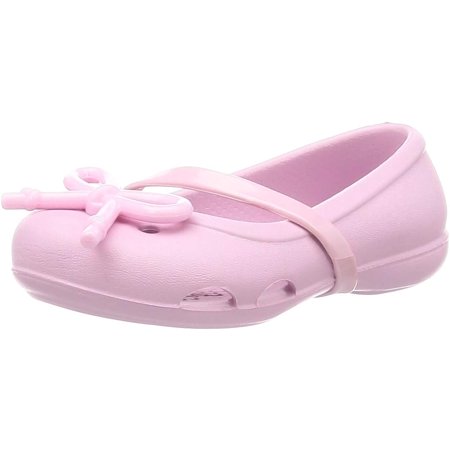 Crocs Kids Lina Bow Charm Flat Girls Dress Shoes Slip On Shoes | Walmart  Canada