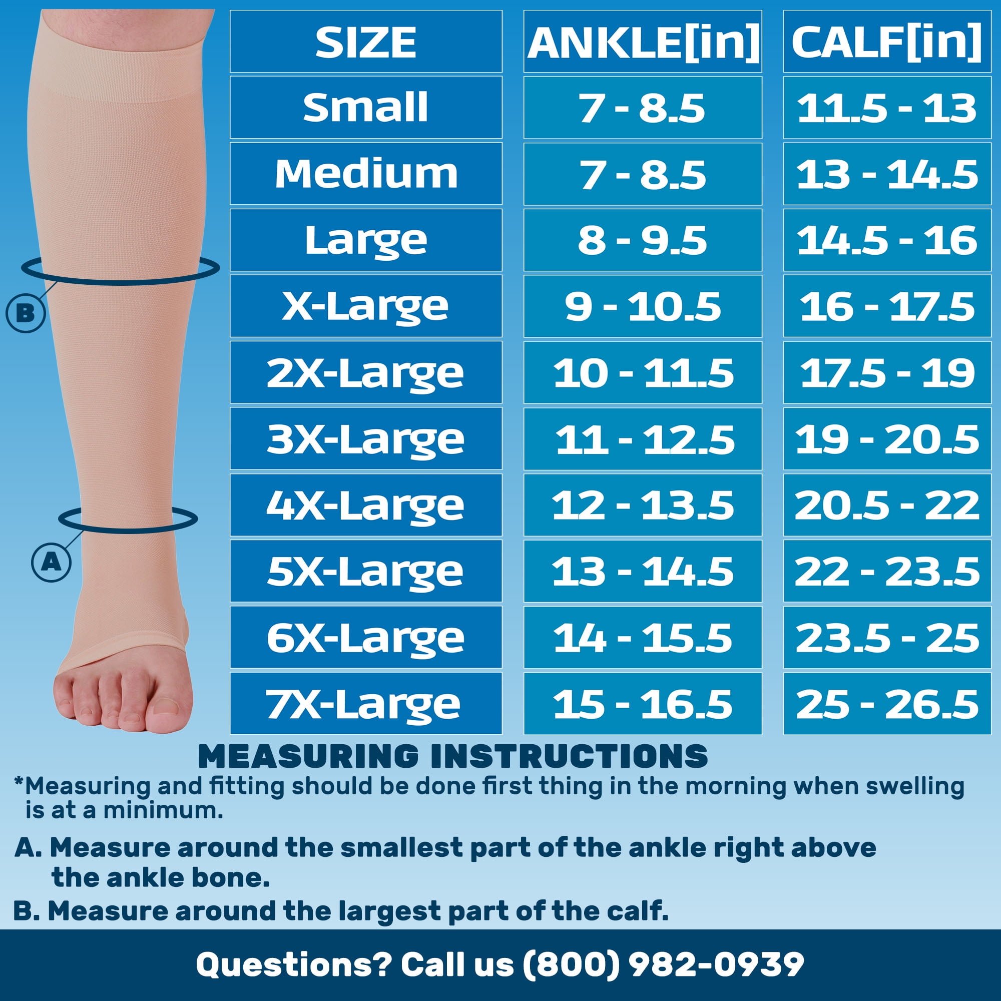 Plus Size Open Toe Compression Socks for Women and Men 30-40mmHg Beige, 2XL