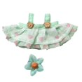 thumbnail image 3 of Ropa para muñecas Strade Fareast Limited vestido con tocado de flores verde, 3 of 8