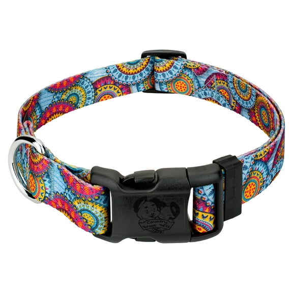 Country Brook Petz® Sky Mandala Everyday Dog Collar - Made in the U.S.A., Small