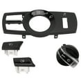 thumbnail image 2 of Headlight Control Switches, Weather Resistant Anti Scratch Headlamp Control Panel Dustproof Nonfading Stable  For Car Interior Accessories Glossy Black, 2 of 8