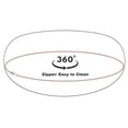 thumbnail image 5 of Bessie and Barnie Signature Frosted Willow Luxury Shag Extra Plush Faux Fur Bagel Pet/ Dog Bed, 5 of 6