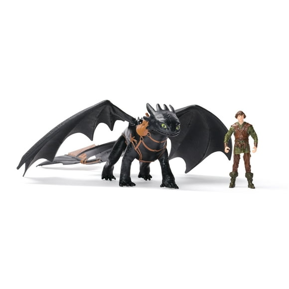 DreamWorks Dragons, How to train Your Dragon, Toothless & Hiccup, duo de figurines articulées Viking, jouets pour enfants à partir de 4 ans