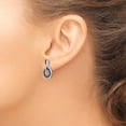 thumbnail image 3 of White Night Diamonds White Night Sterling Silver Rhodium-plated Black Diamond Post Earrings, 3 of 5
