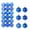 Blue, variant on 36 Pieces Christmas Ball Ornaments Christmas Decorations Tree Balls for Tree Ornaments Holiday Wedding Party Decoration Hooks 1.18 Inch (Orange)