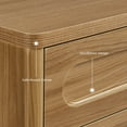 thumbnail image 5 of Sideboard Buffet Cabinet with Storage and Adjustable Shelves for Kitchen, Wood Console Table/Coffee Bar Cabinet with 2 Doors, Kitchen Sideboard Cabinet for Living Room Entryway, Brown, 5 of 10
