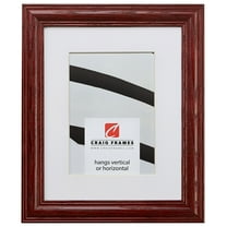 Craig Frames Wiltshire 440, 12x16 inch Cherry Red Picture Frame Matted for an 8x12 Photo