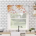 thumbnail image 4 of Fallen Maple Leaf Kitchen Valances for Windows 42x12 Inch Kitchen Curtains Valances Rod Pocket Vintage Red Fruit Wooden Grain Bathroom Window Valances for Window Treatment Decor, 4 of 6