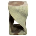 thumbnail image 2 of Strata Furniture 20x12" Traditional Wood Twist End Table in Gray, 2 of 5