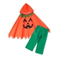 thumbnail image 3 of 2026 Halloween Clothing: Cute Pumpkin Ghost Sweatshirt, Basic Halloween Outfits, for Halloween(01_Orange,9-12 Months), 3 of 8