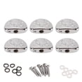 thumbnail image 2 of Tuning Key Buttons, Silver Tuner Machine Head Buttons  Decoration Carved Replacement  for Electric Guitar, 2 of 7