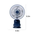 WANYR portable fan，2400mAh Rechargeable Clip On Fan With, 3 Speeds