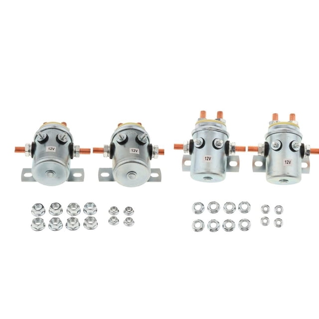 4x Cabrestante de de Solenoide de Interruptor de Servicio Continuo 200a de Repuesto Carro