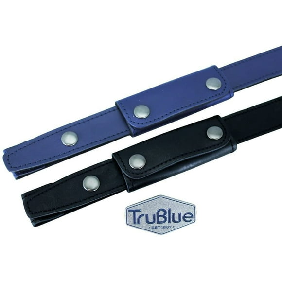 TruBlue 2 Bracelets et Poignée en Cuir, Plus 1 Épingle de Logo, Bleu