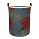 thumbnail image 1 of Fotbe Ladybug Cesto de Ropa con Asas, Cesto Impermeable de Gran Capacidad, Bolsa de Lavado para Dormitorio, Cesto de Ropa con Ruedas y Asas-Small, 1 of 6