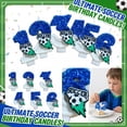 thumbnail image 2 of Soccer Themed Birthday Candle, Creative Cartoon Number Candle with Soccer Ball Design, for Kids Birthday Parties, Soccer Fans Celebrations, Cake Decorations, 2 of 6