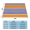 thumbnail image 3 of Toddler Blanket For Boys Girls Adult Lightweight Baby Kids Blanket Cute Soft Navy Blue And White With Orange Stripe Blankets Comfy Fleece Flannel Plush Crib Throw Blankets Gifts 60"X50", 3 of 7