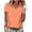 A228 Orange, variant on Mifsaly Womens V Neck Zipper Shirts Summer Casual Short Sleeve Slim Fit Athletic Tops Lightweight Breathable Golf Work Daily Tee L