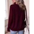 thumbnail image 4 of DOKOTOO Knit Sweater for Women Hollow Out Sleeve Comfortable Pullover Trendy Winter Sweater, 4 of 9