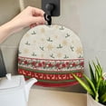 thumbnail image 5 of HELLHERO Teapot Dust Cover Insulating Warming Thermal Insulation Creative for Restaurant, Christmas Holly Print, 5 of 8
