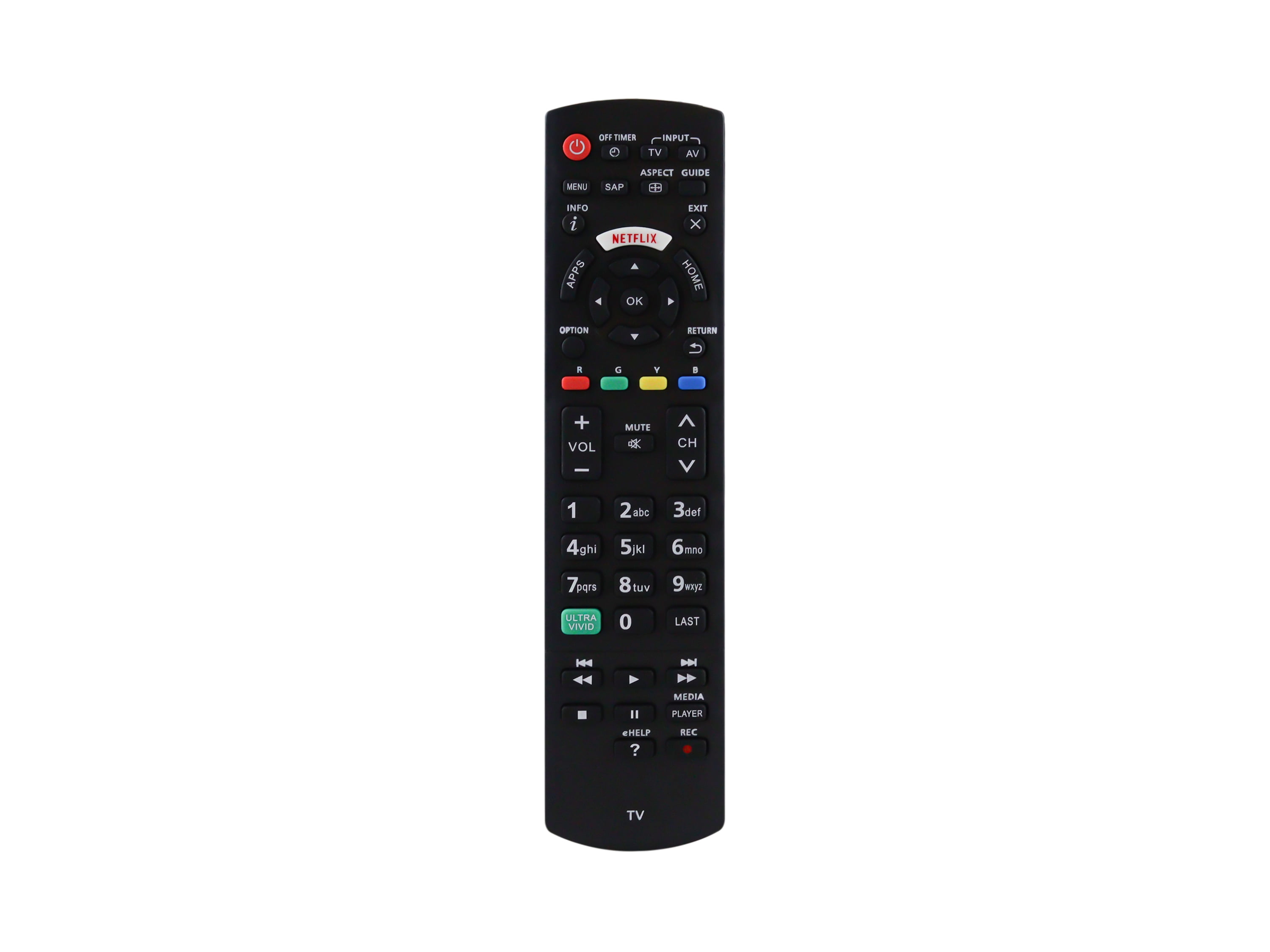 Black Panasonic Led Tv N2qayb000926 Remote Controller at best price in