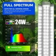 thumbnail image 4 of row Lights, 2FT 5000K White Full Spectrum Plant Growing Lamps, 144W(6 x 24W, 800W Equivalent), T8 LED Grow Light Bulbs, Plant Lights for Indoor Plants, Greenhouse, Linkable Design, 6-Pack, 4 of 5