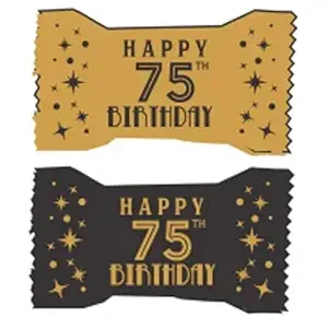 Wrapped 75th Birthday Peppermint Balls For Parties-100 count-Perfect Treat For The Big Celebration.