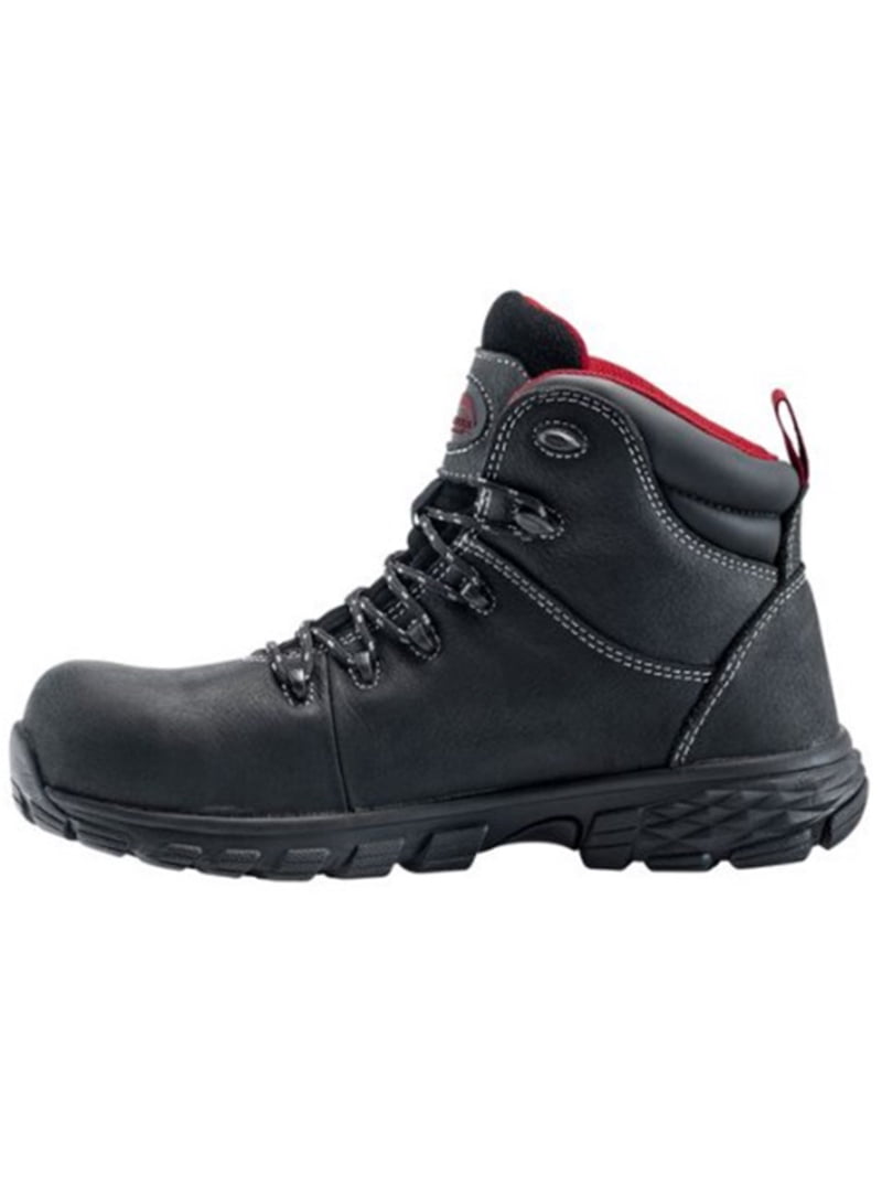 Avenger Men\'s Black Lace-Up Work Boots with Red Logo Men main image 3