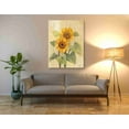 thumbnail image 2 of Epic Graffiti 'Summer Sunflowers I on Barn Board' by Albena Hristova, Canvas Wall Art, 40"x54", 2 of 2