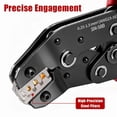 thumbnail image 5 of Crimping pliers/SN-58B set, precision ratchet-type wire crimping tool, suitable for JST/Dupont/SATA/ spring terminals, AWG 23-16 0.25-1.5 square millimeter specifications, manual crimping pliers - ca, 5 of 5