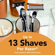 BIC Flex 5 Mens Refillable Razors, 5-Blades, 1 Handle, 12 Cartridges