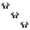 thumbnail image 3 of mmirethe 2pcs Easy To Install Antlers Sticker To Decorate Christmas Car Cute Waterproof black small 3Set, 3 of 6