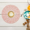 thumbnail image 1 of pdqouc 6 Pack Fine Paper Rope Messy Knitting Placemats Paper Placemats Restaurant Table Decoration Kindergarten DIY Props Background Plate Mat Round Table Place Mats Indoor Dining, 1 of 3