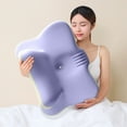 thumbnail image 3 of Travel Friendly Neck Support Pillow Memory Foam Pillow for Desk Floor Sofa, 3 of 10