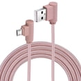 thumbnail image 1 of Micro USB Cable Charger 1M 90 Degree Right Angle Braided Charging Data Sync Cord, 1 of 10
