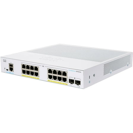 Cisco Business 350 Series CBS350-16P-E-2G - Switch - L3 - managed - 16 x 10/100/1000 (PoE )   2 x Gigabit SFP - rack-mountable - PoE  (120 W)